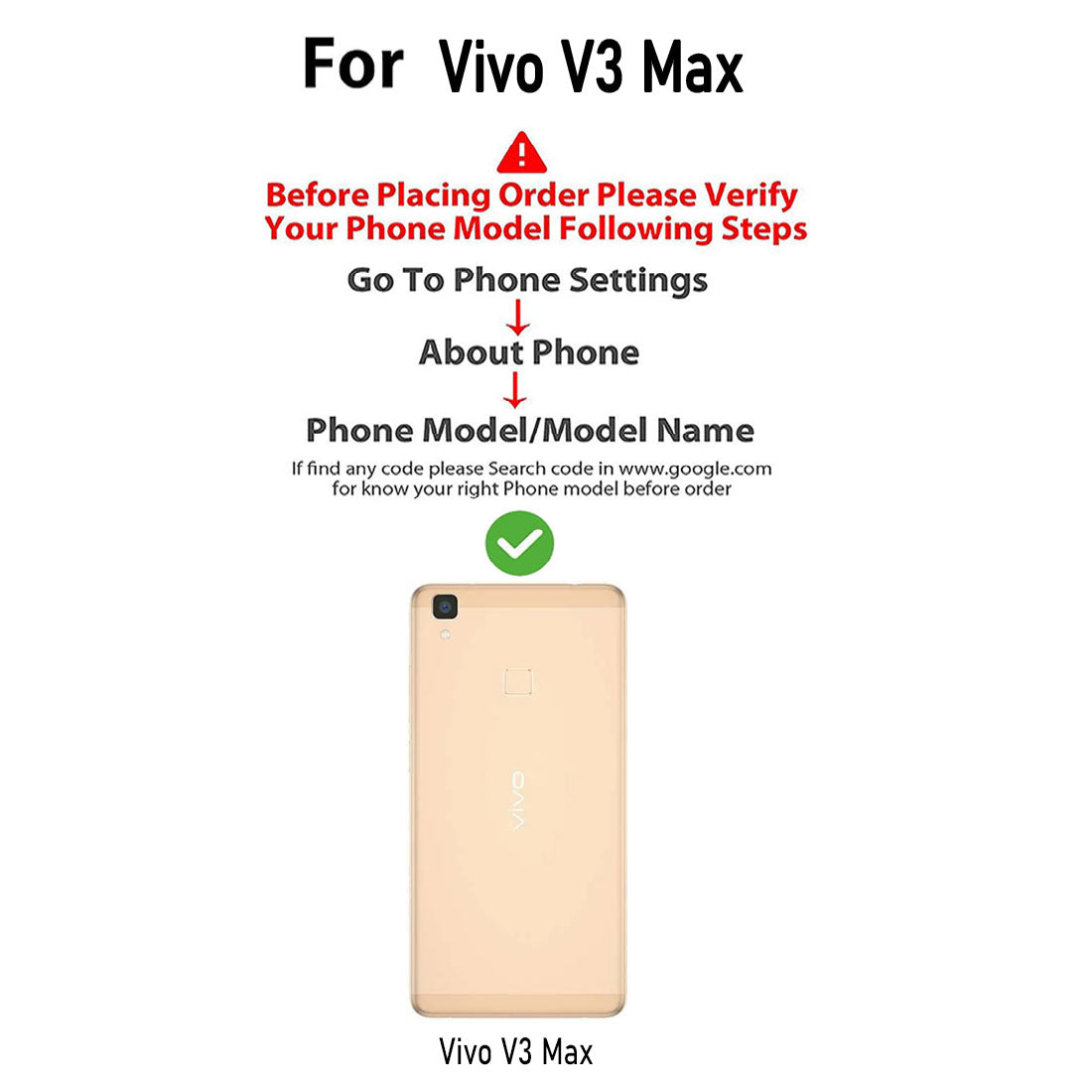 Premium Wallet Flip Cover for Vivo V3 Max