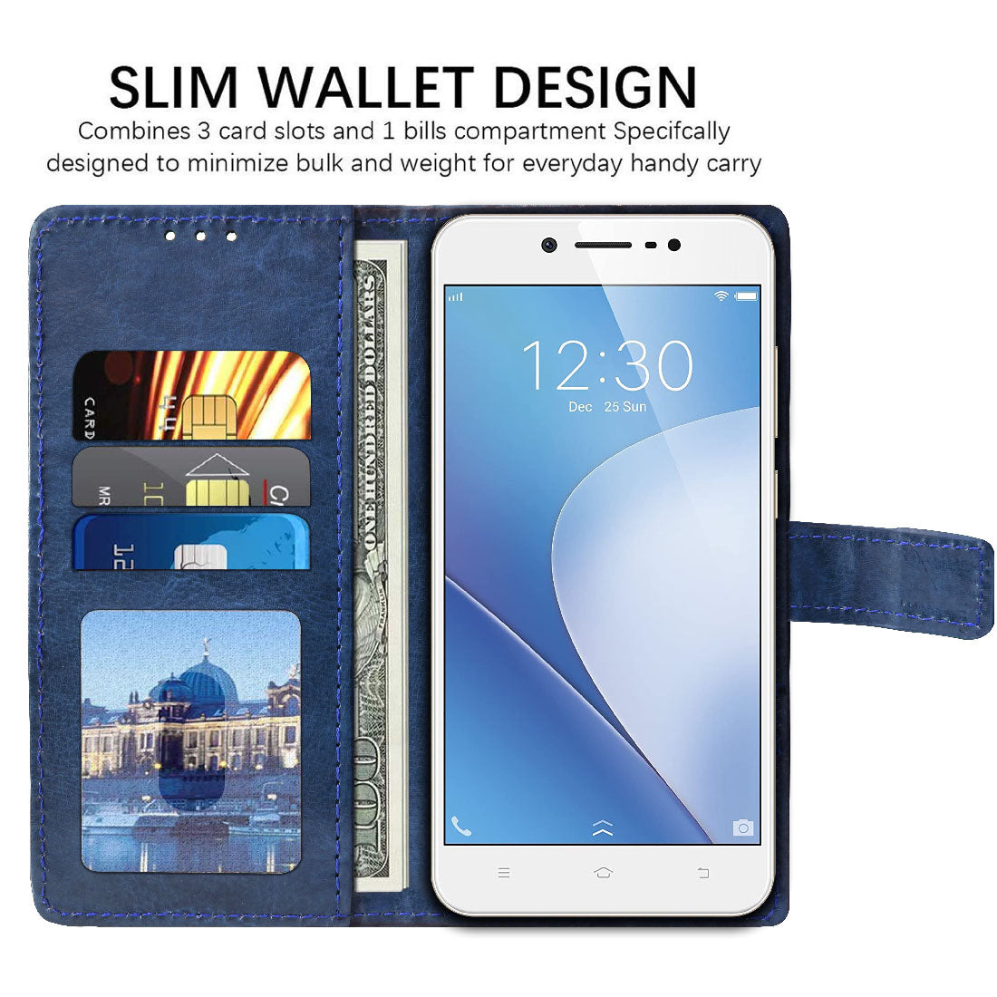 Premium Wallet Flip Cover for Vivo Y69