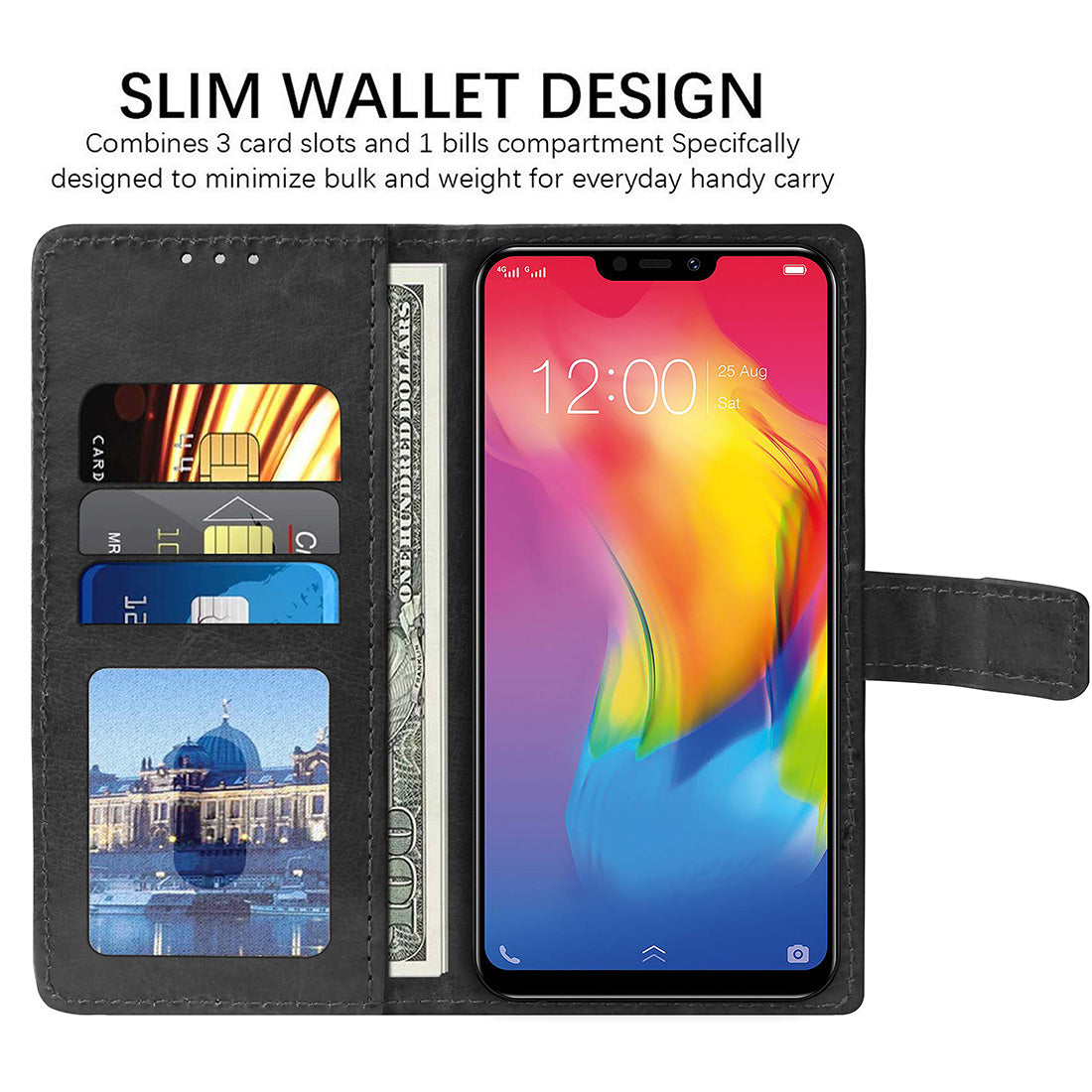 Premium Wallet Flip Cover for Vivo Y83 Pro