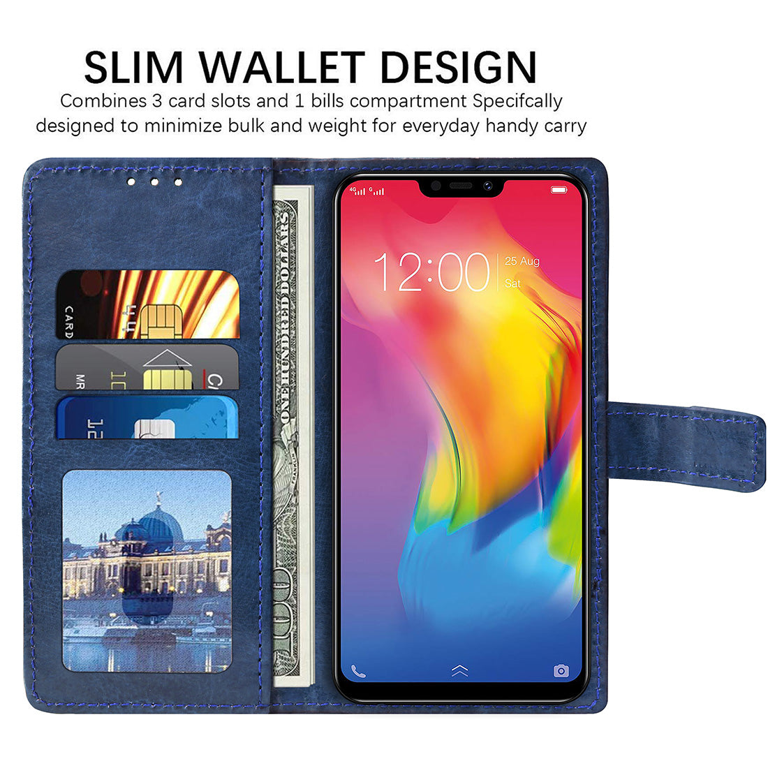 Premium Wallet Flip Cover for Vivo Y83 Pro