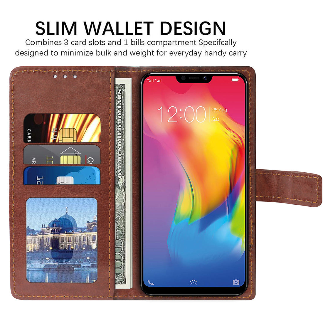 Premium Wallet Flip Cover for Vivo Y83 Pro
