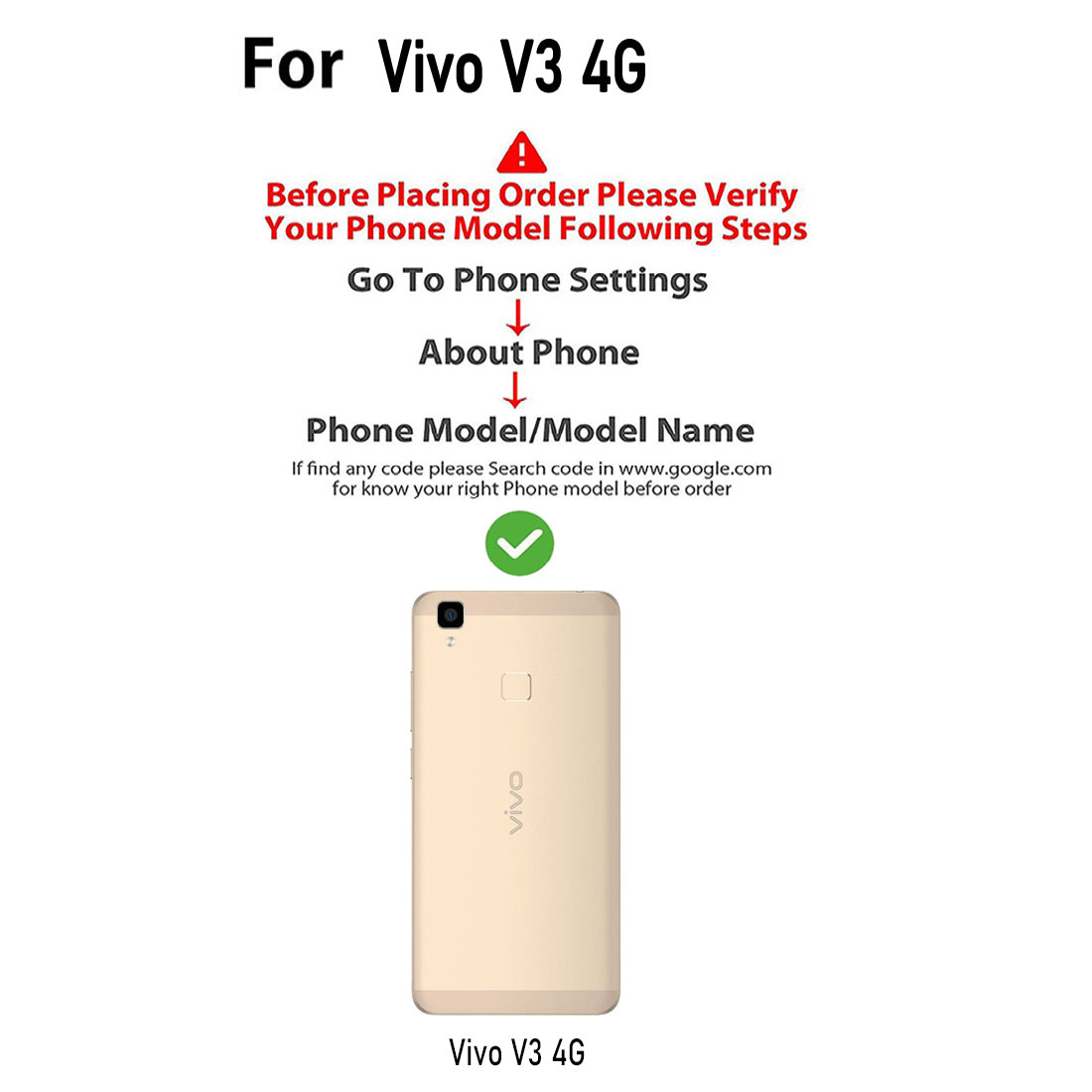 Premium Wallet Flip Cover for Vivo V3