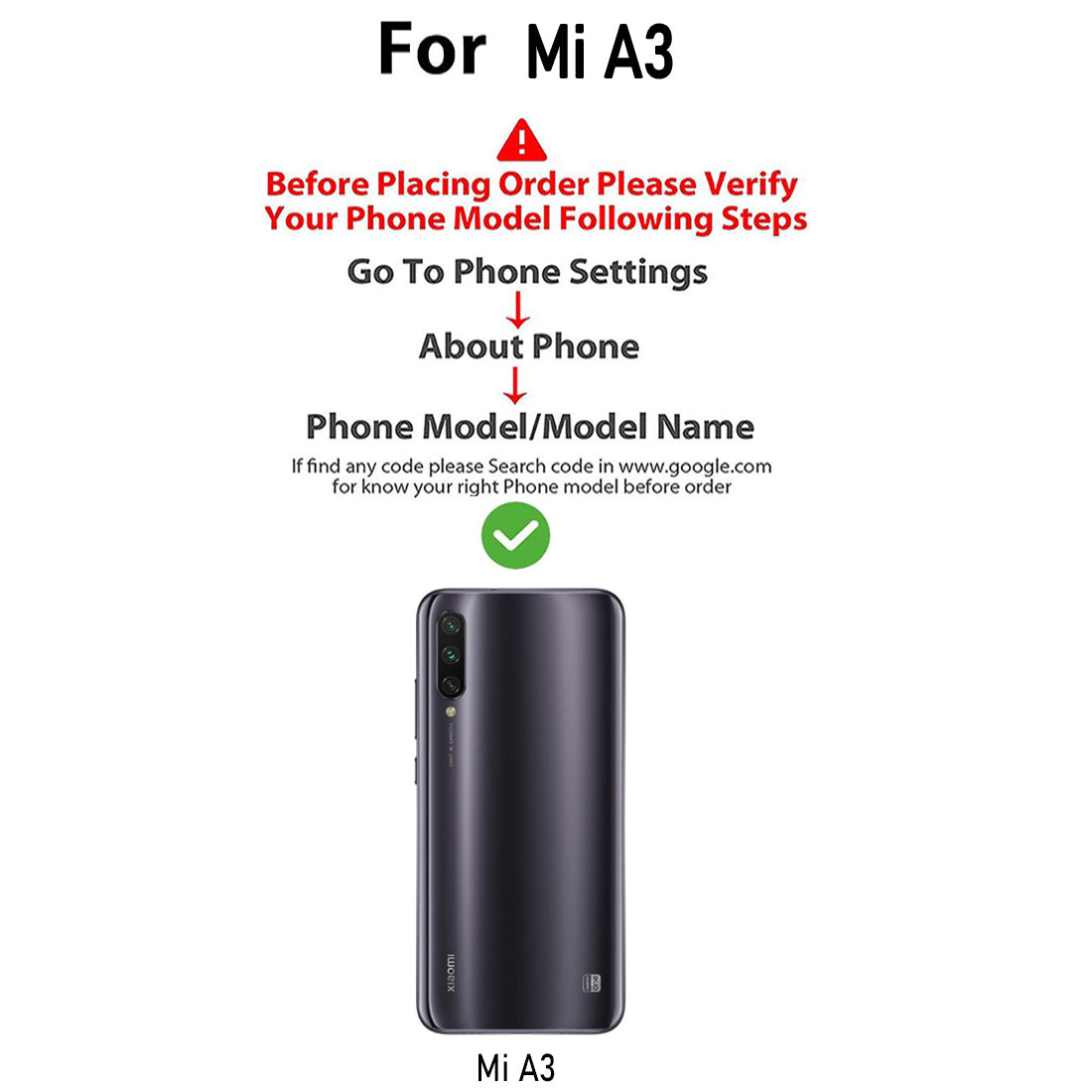 Premium Wallet Flip Cover for Xiaomi Mi A3