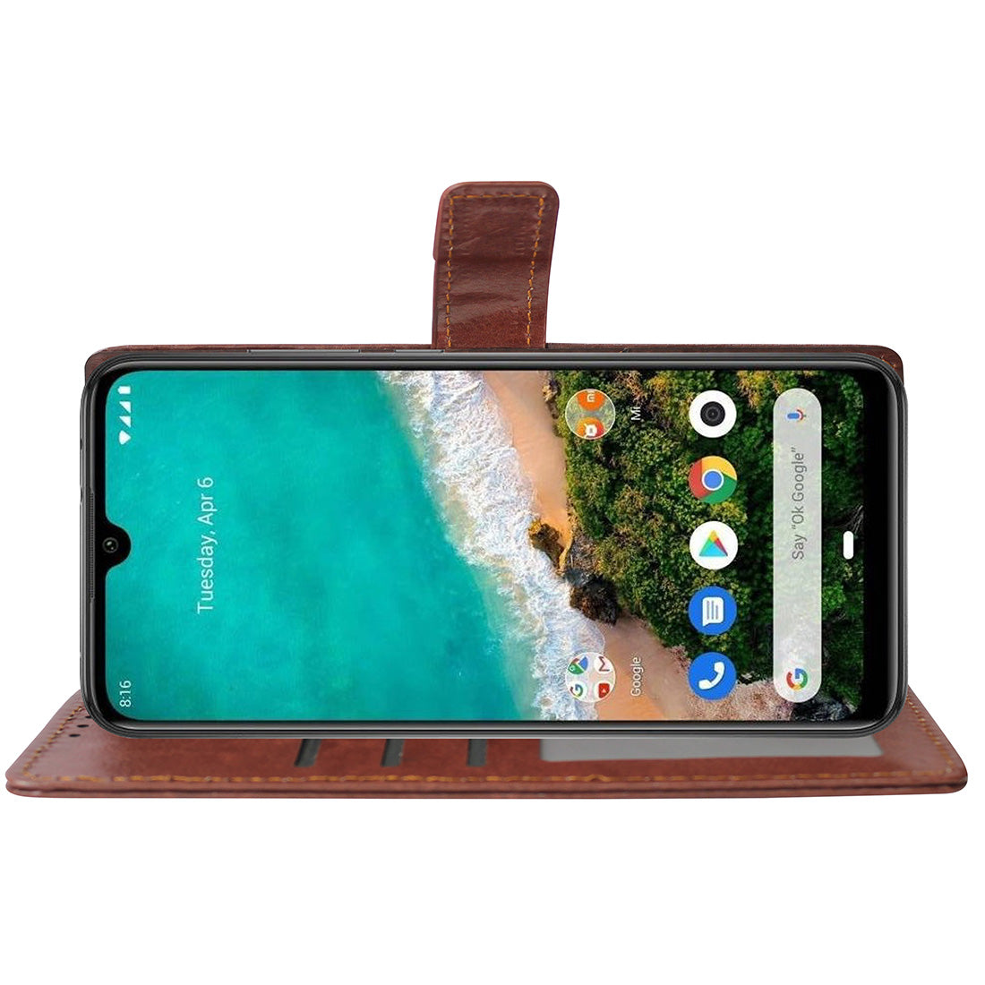 Premium Wallet Flip Cover for Xiaomi Mi A3