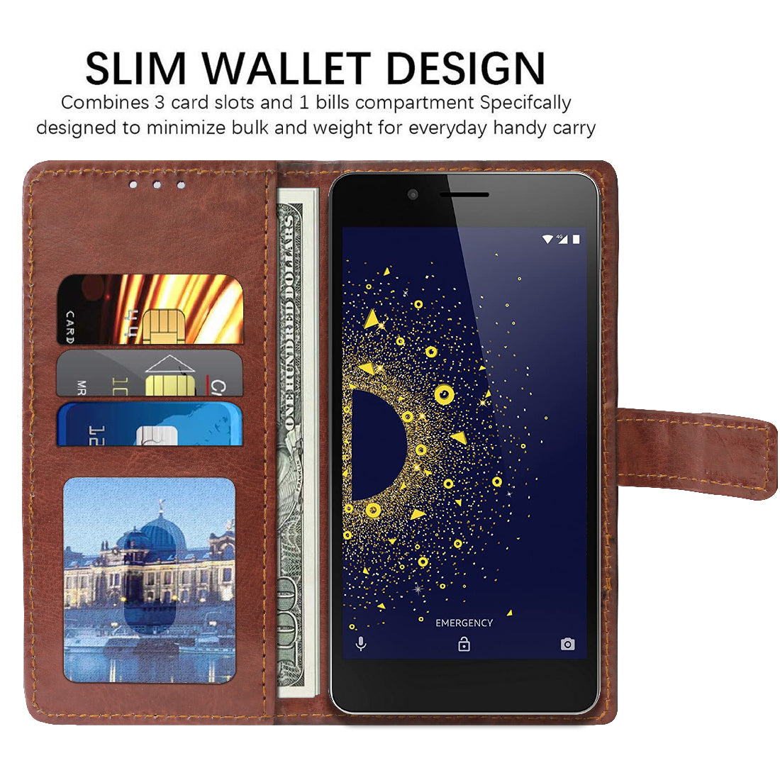 Premium Wallet Flip Cover for 10.or D