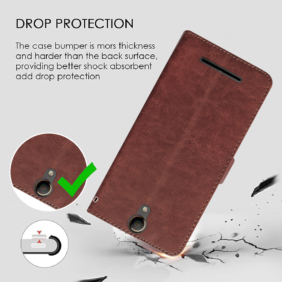 Premium Wallet Flip Cover for Comio C2