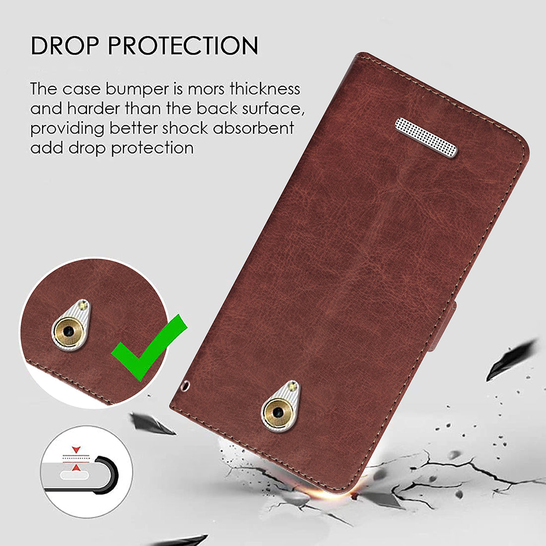 Premium Wallet Flip Cover for Coolpad Mega 3