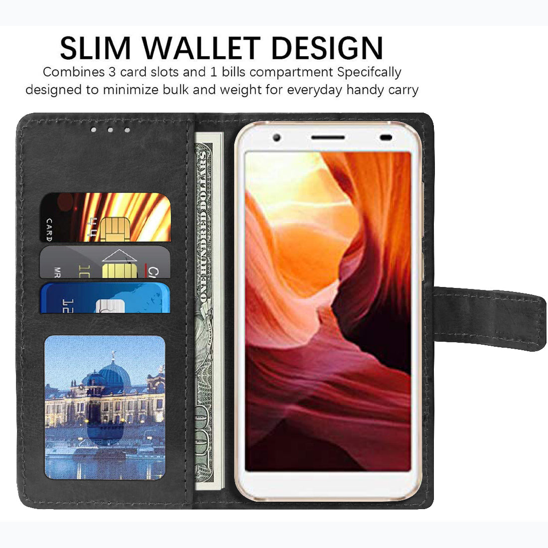 Premium Wallet Flip Cover for Coolpad Mega 5A