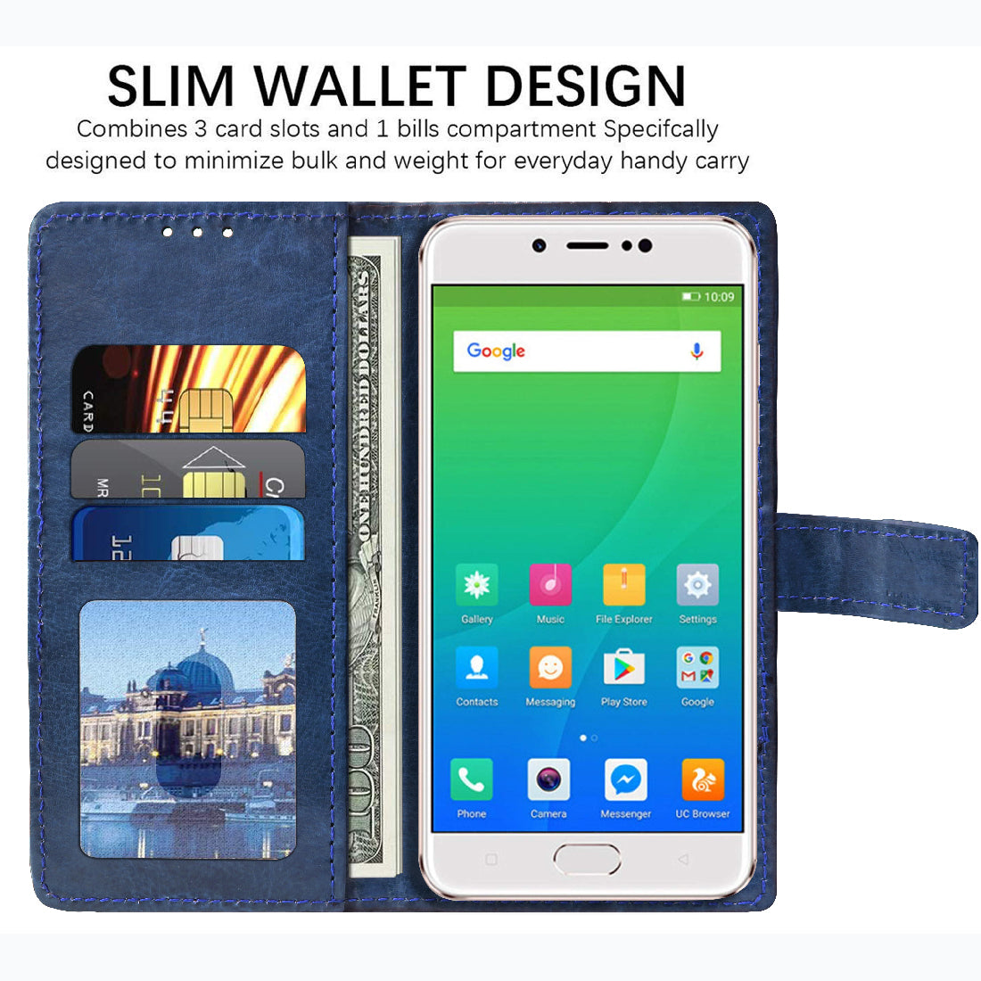 Premium Wallet Flip Cover for Gionee S10 Lite