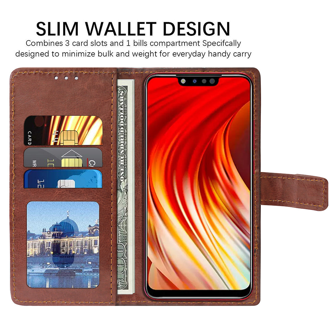 Premium Wallet Flip Cover for Infinix Hot 7 Pro