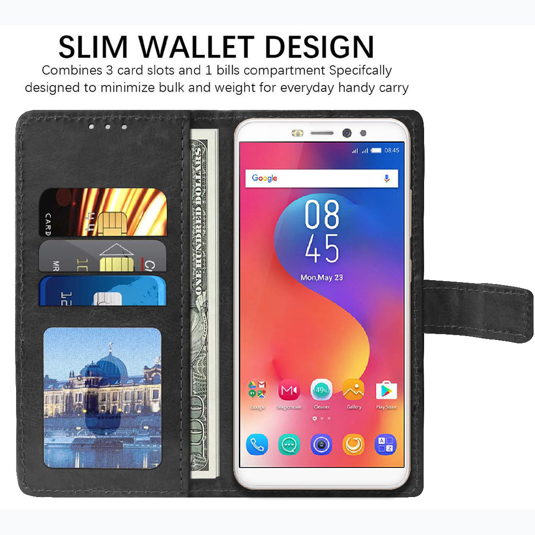 Premium Wallet Flip Cover for Infinix Hot S3