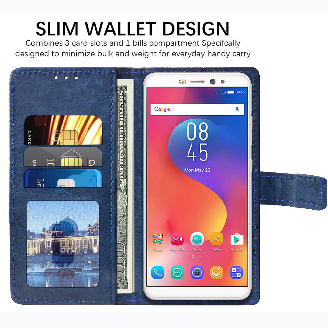 Premium Wallet Flip Cover for Infinix Hot S3