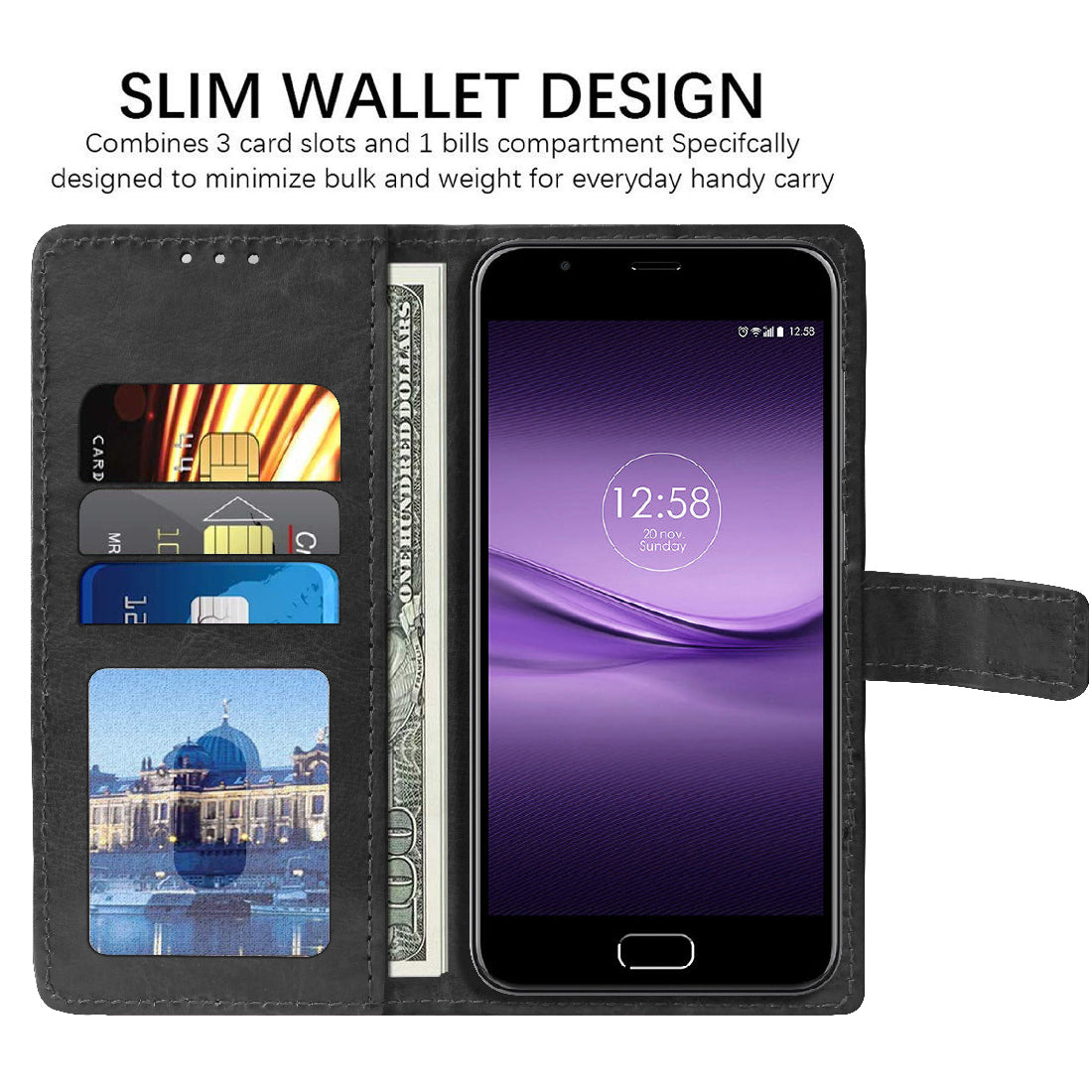 Premium Wallet Flip Cover for InFocus Turbo 5 Plus