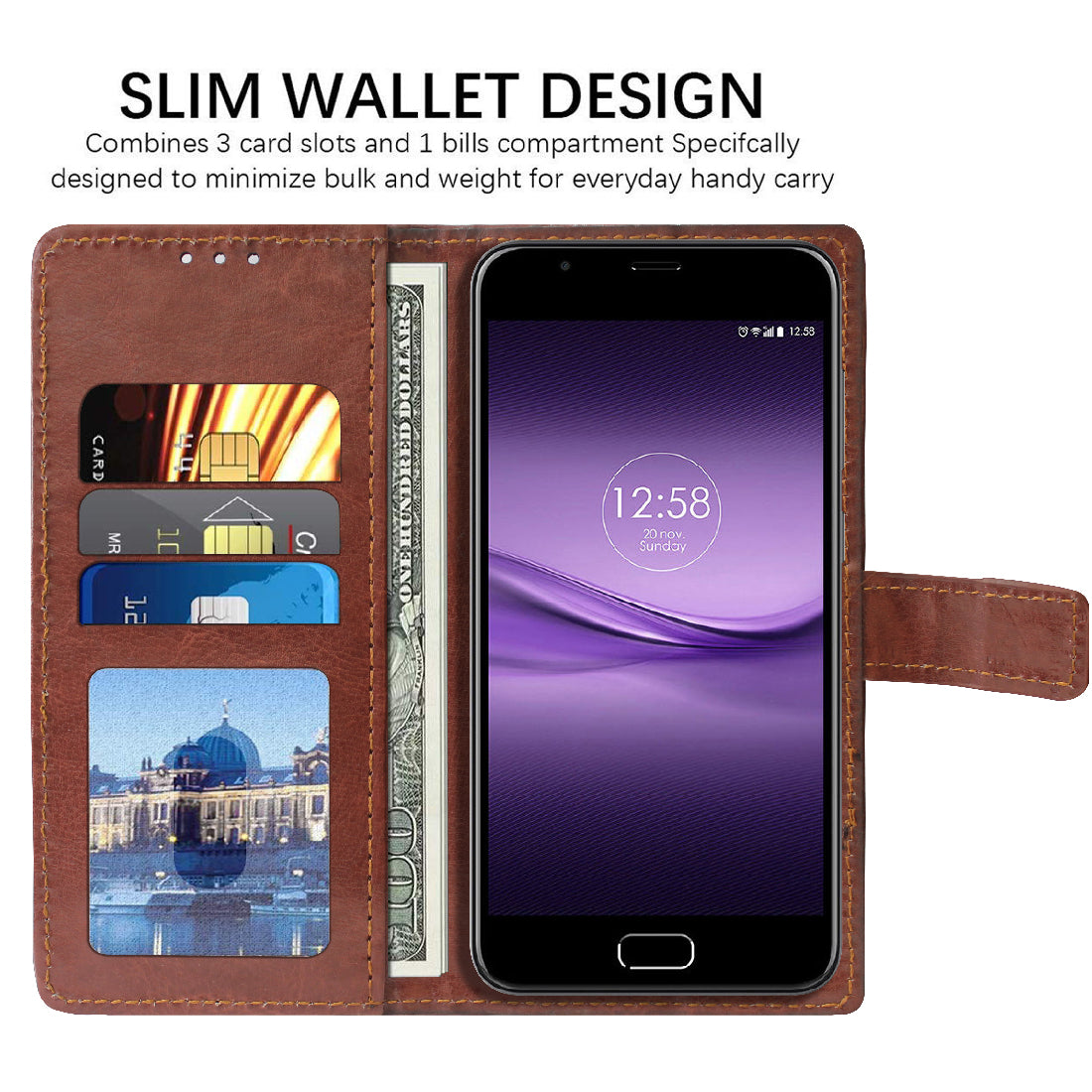 Premium Wallet Flip Cover for InFocus Turbo 5 Plus