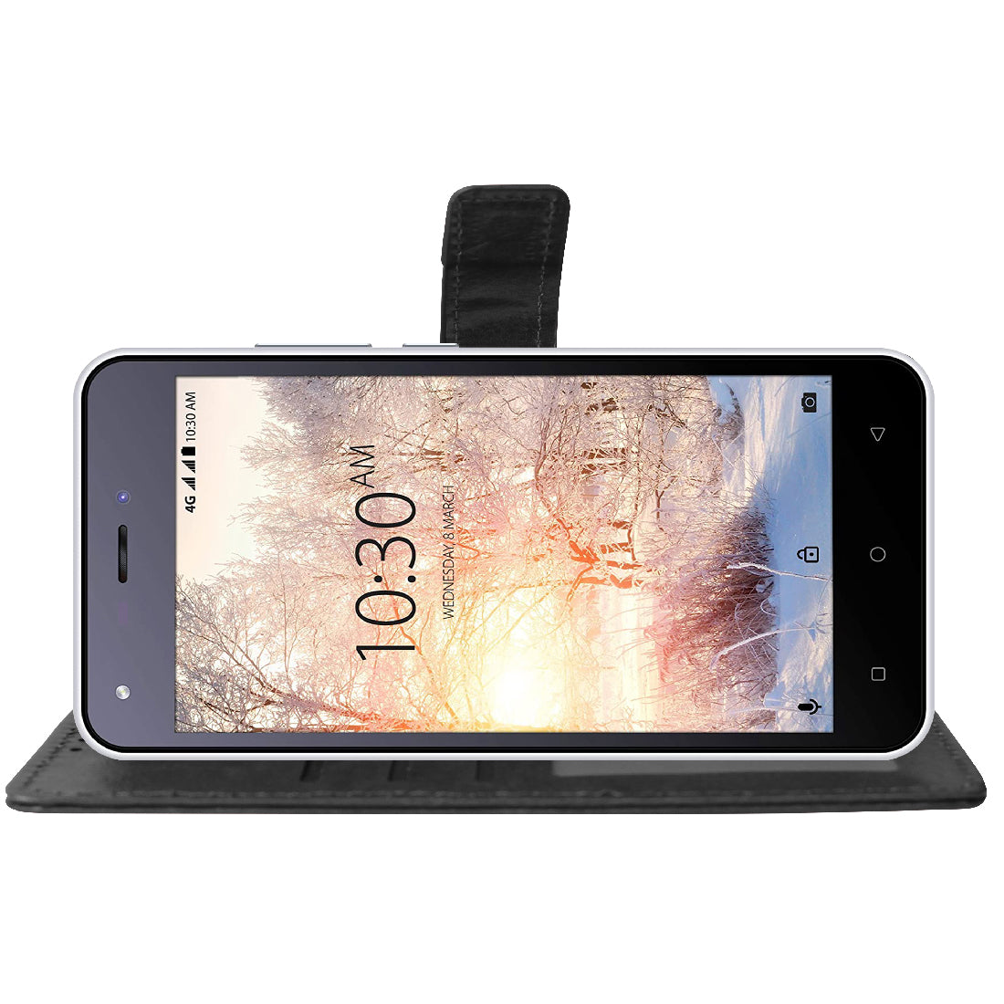 Premium Wallet Flip Cover for Karbonn Aura Power 4G Plus