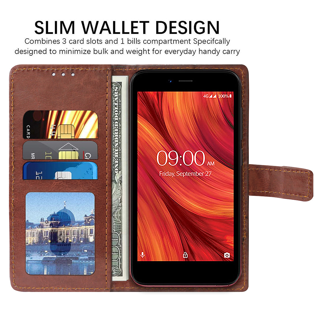Premium Wallet Flip Cover for Lava Z41
