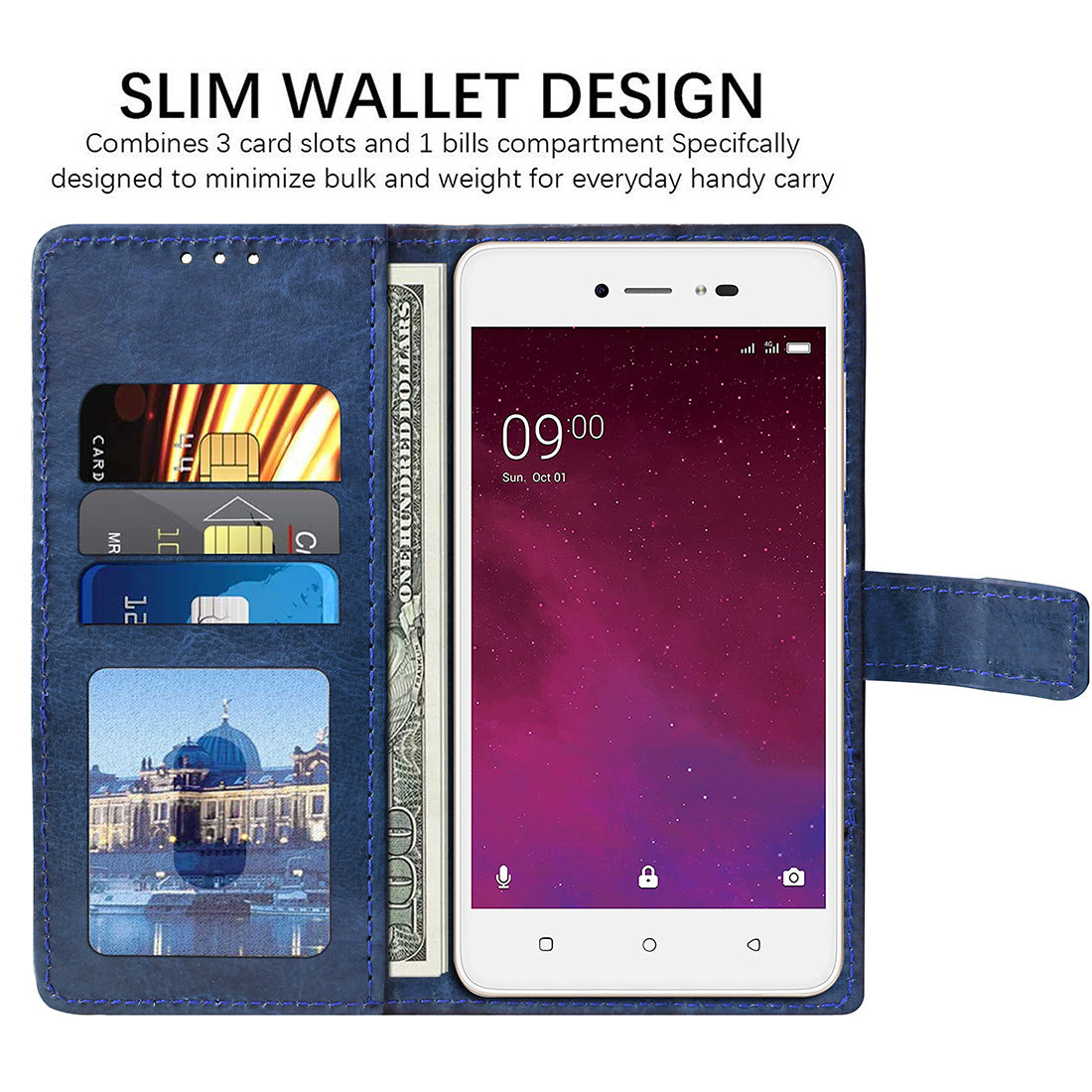 Premium Wallet Flip Cover for Lava Z60