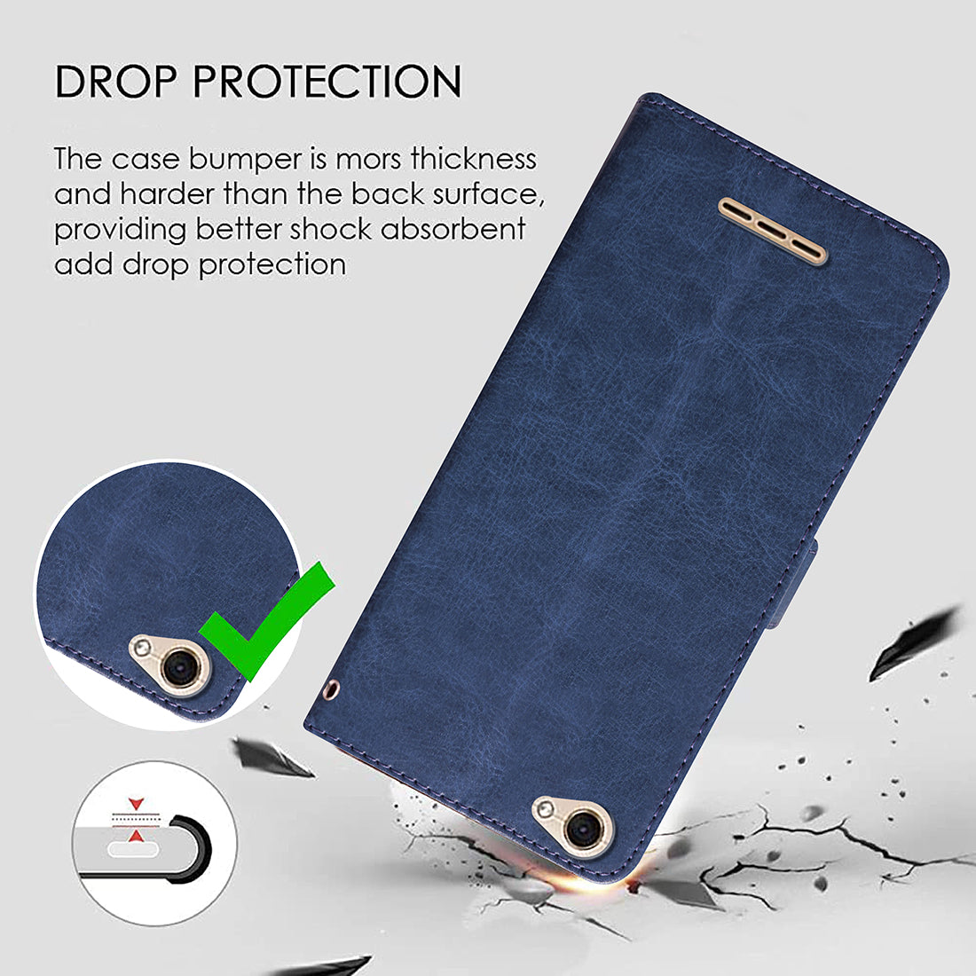 Premium Wallet Flip Cover for Lava Z61