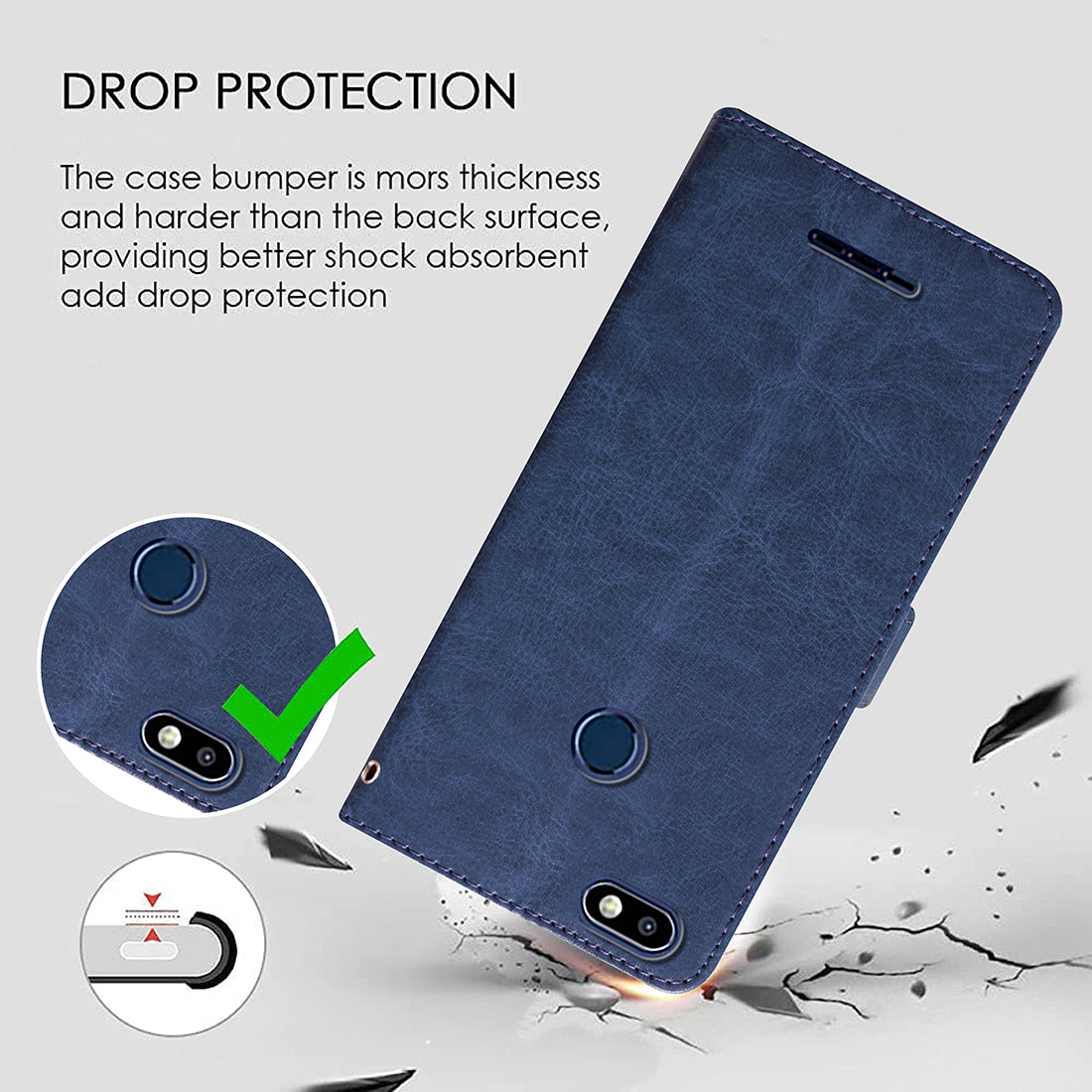 Premium Wallet Flip Cover for Lava Z91