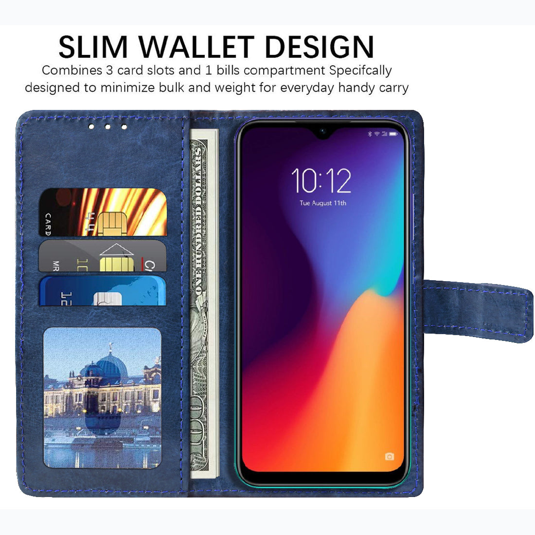 Premium Wallet Flip Cover for Lenovo K10 Plus
