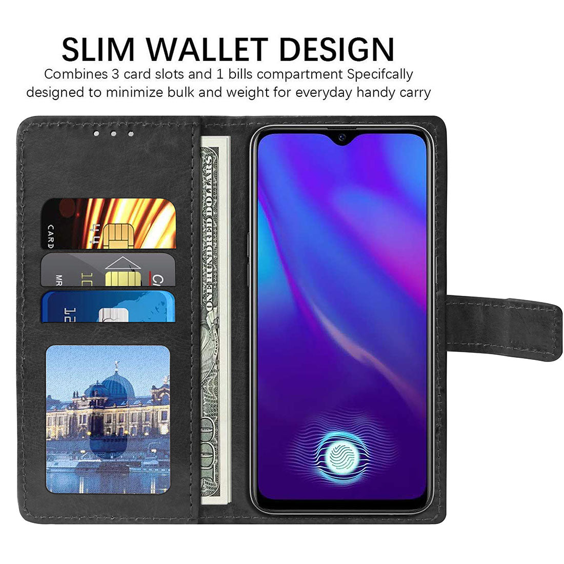 Premium Wallet Flip Cover for Oppo K1