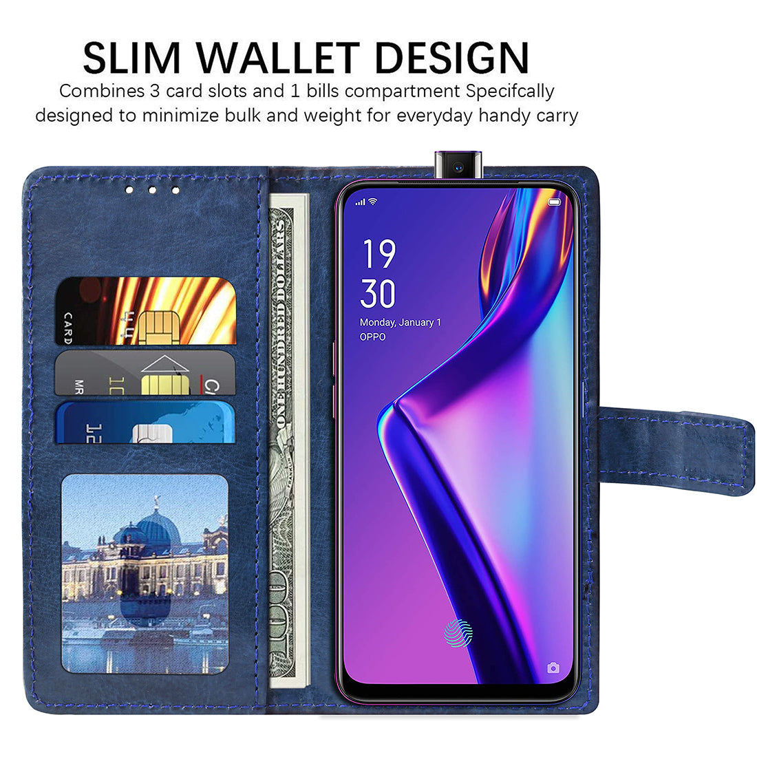 Premium Wallet Flip Cover for Oppo K3