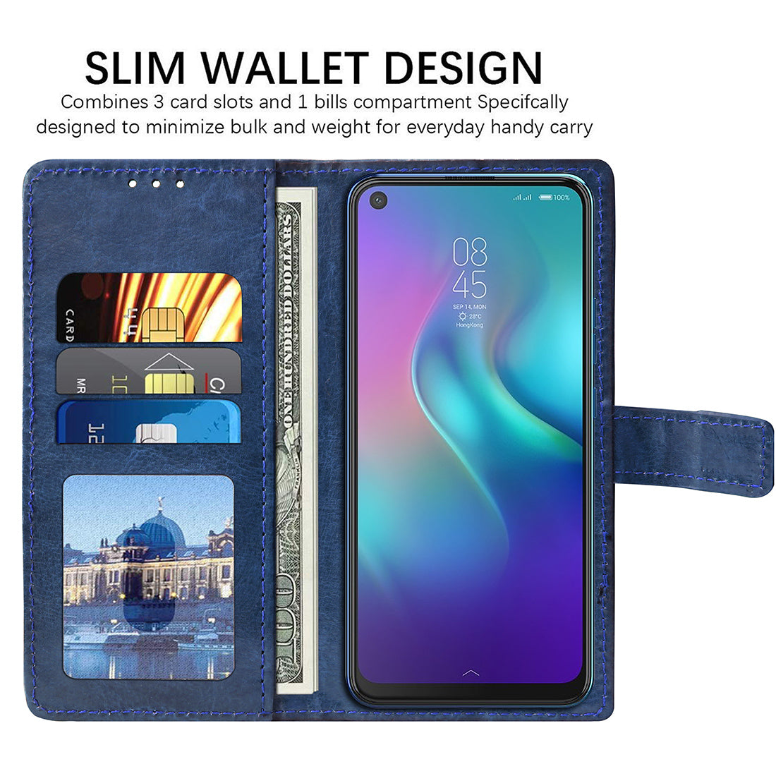 Premium Wallet Flip Cover for Tecno Camon 12 Air