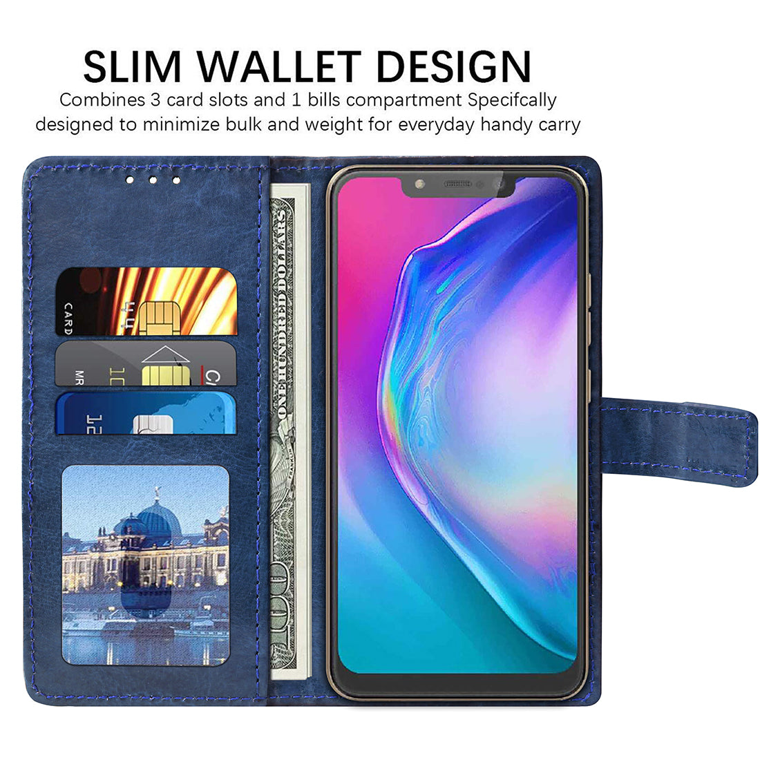 Premium Wallet Flip Cover for Tecno Camon i Sky 3