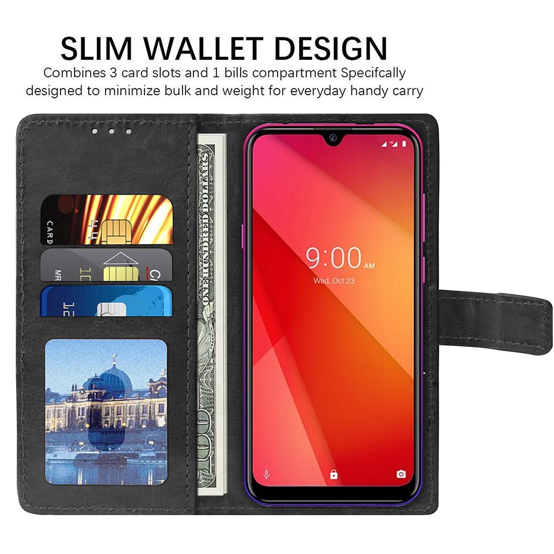 Premium Wallet Flip Cover for Lava Z53