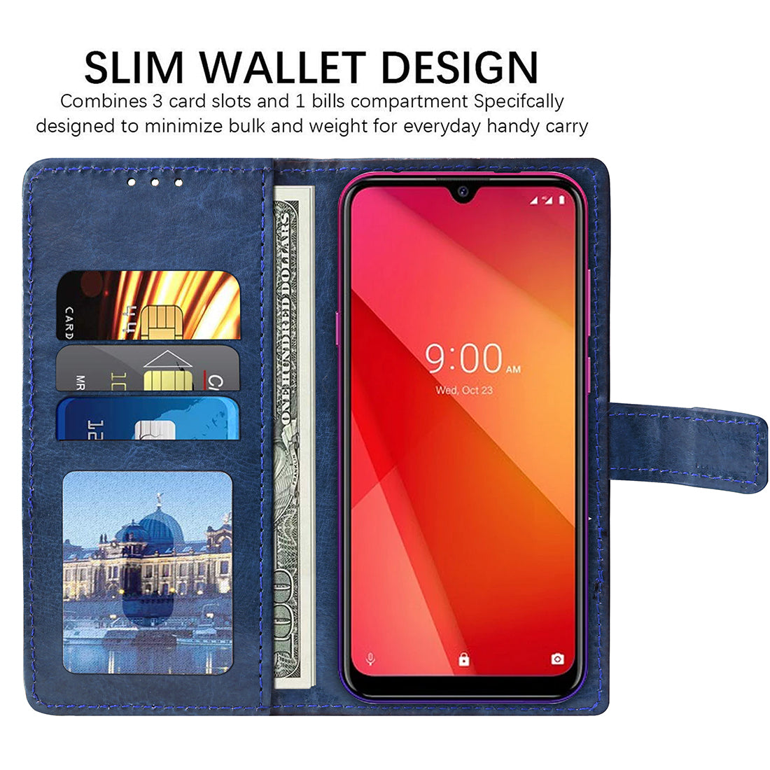 Premium Wallet Flip Cover for Lava Z53