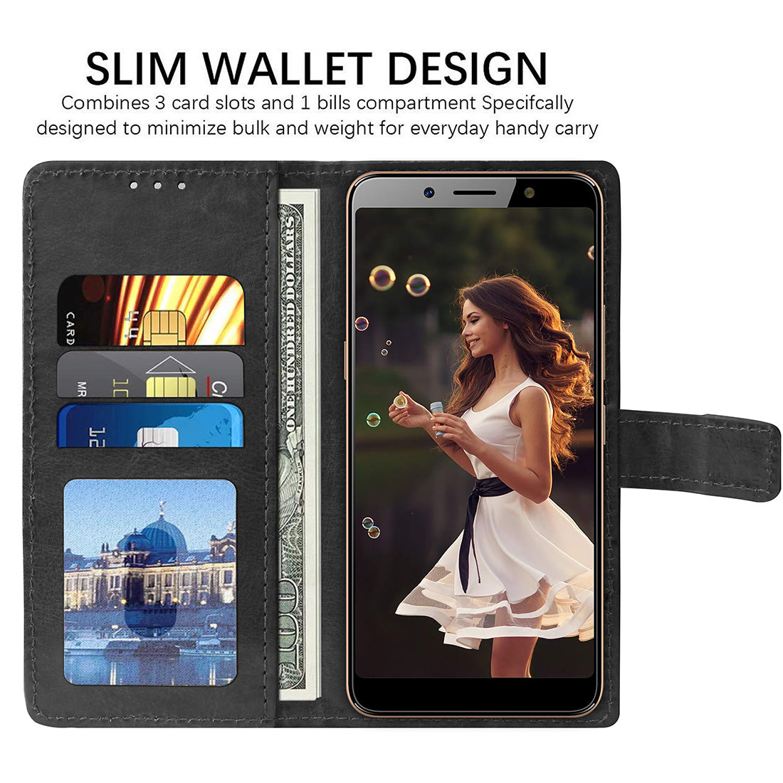 Premium Wallet Flip Cover for Itel A62