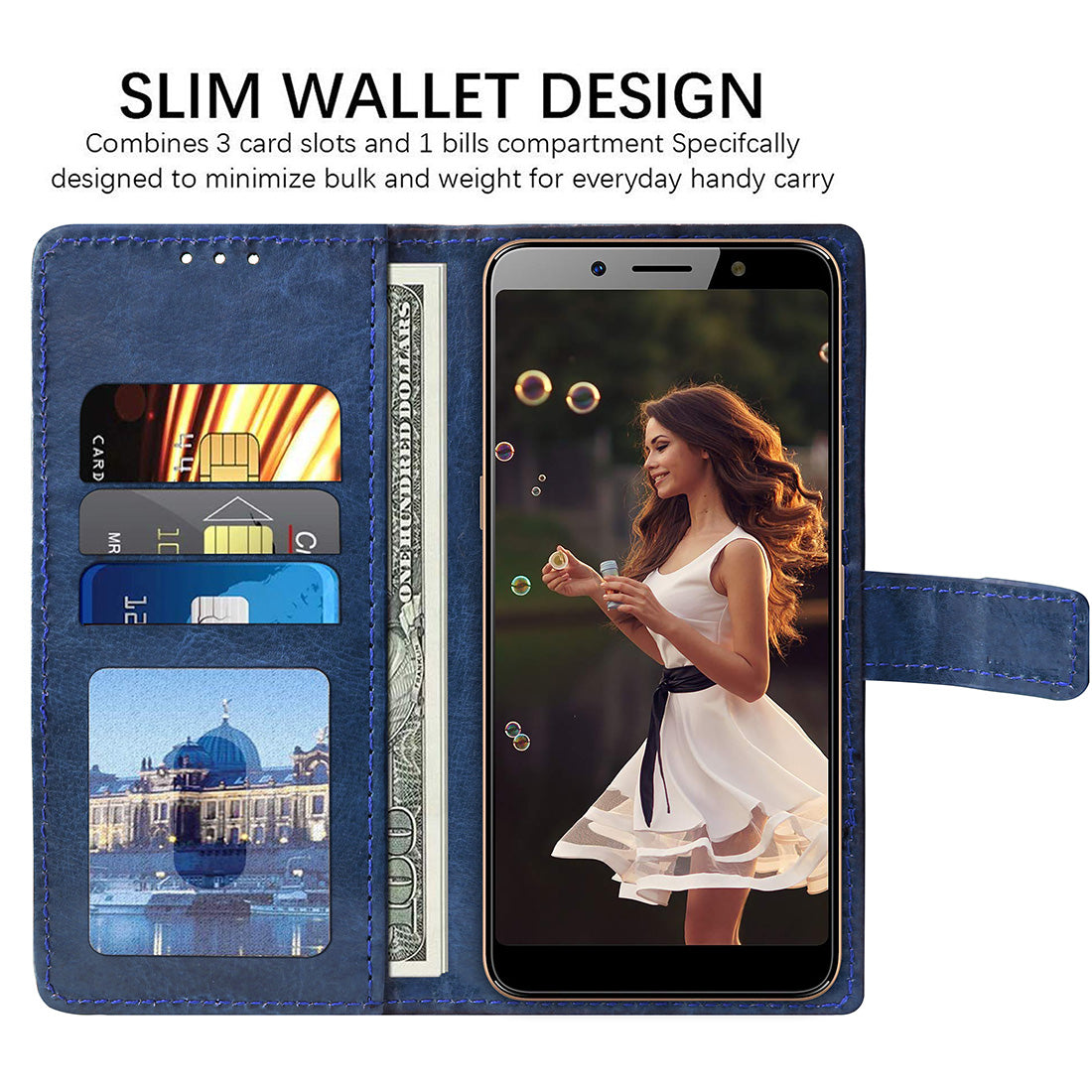 Premium Wallet Flip Cover for Itel A62