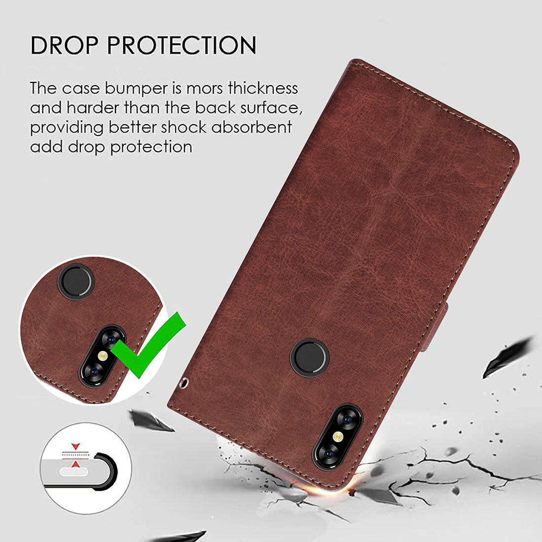 Premium Wallet Flip Cover for Itel A62