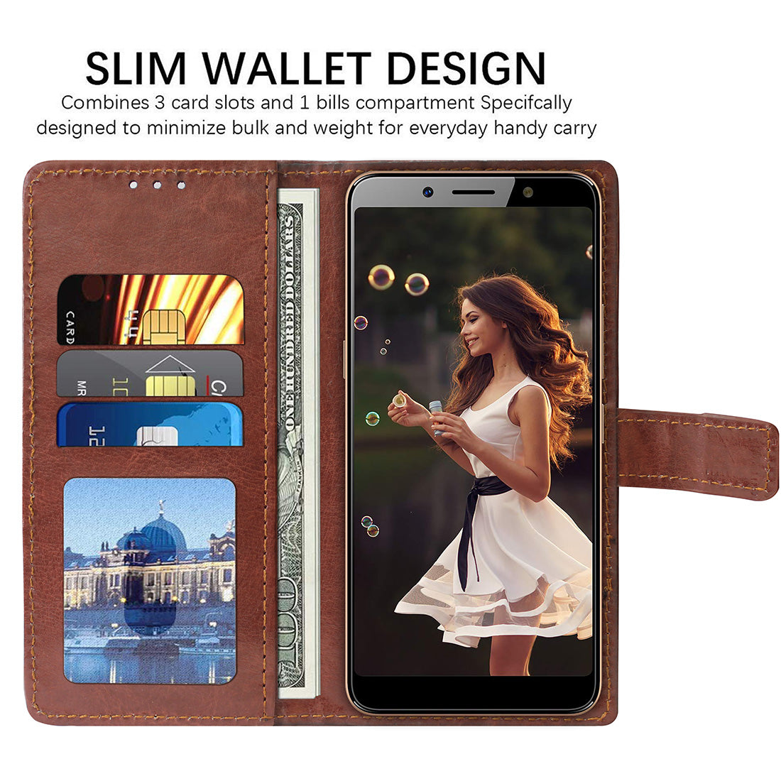 Premium Wallet Flip Cover for Itel A62