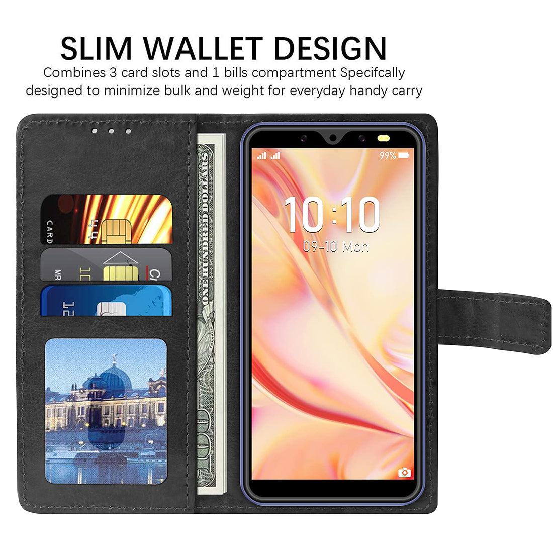 Premium Wallet Flip Cover for I kall Z8