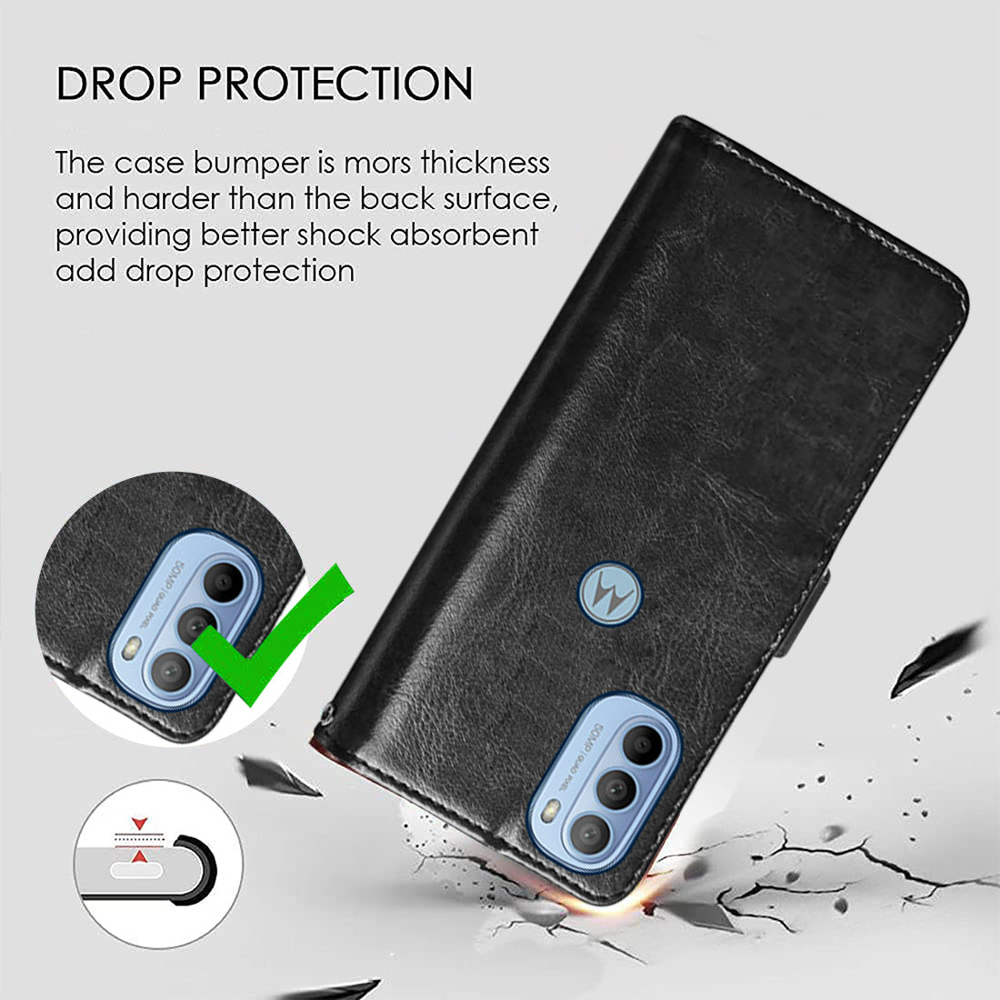 Premium Wallet Flip Cover for Motorola Moto G31 4G