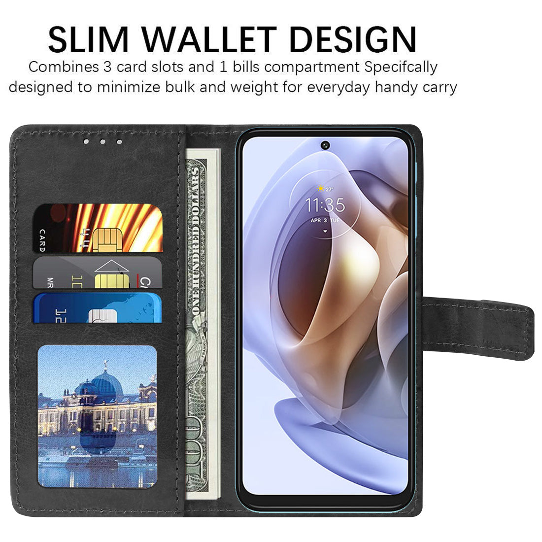 Premium Wallet Flip Cover for Motorola Moto G31 4G