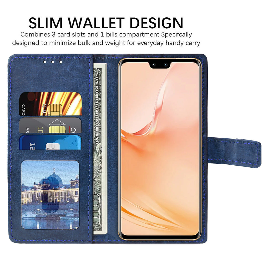 Premium Wallet Flip Cover for Vivo V23 Pro 5G