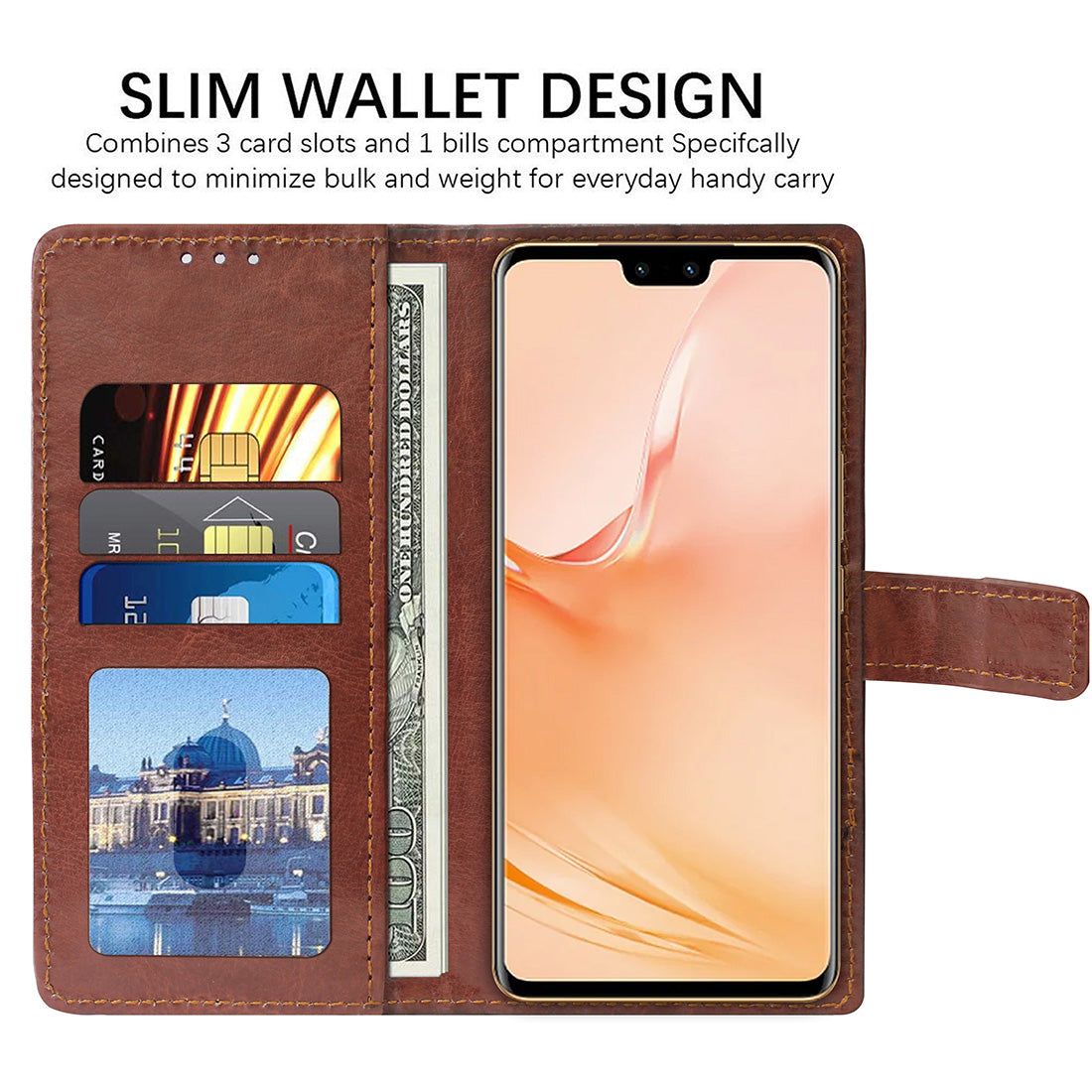 Premium Wallet Flip Cover for Vivo V23 Pro 5G