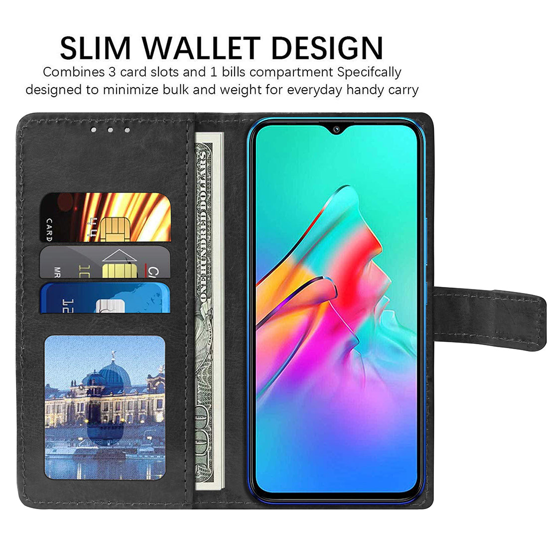 Premium Wallet Flip Cover for Infinix Smart 5A