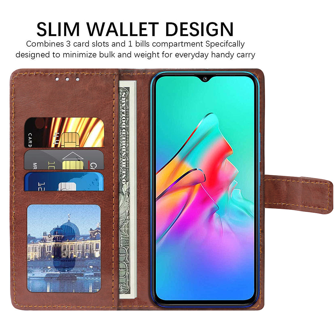 Premium Wallet Flip Cover for Infinix Smart 5A