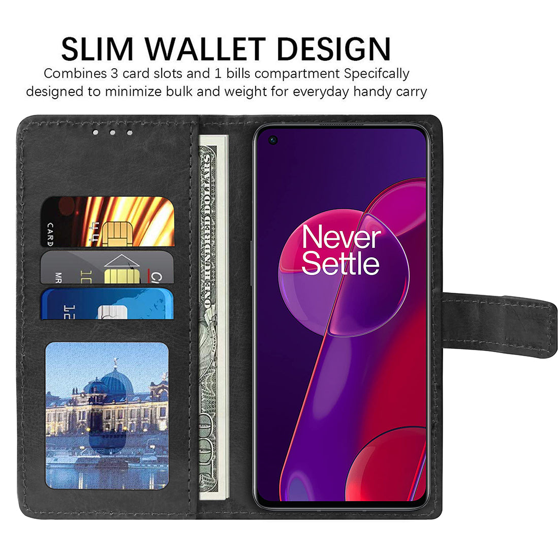 Premium Wallet Flip Cover for OnePlus 9RT 5G