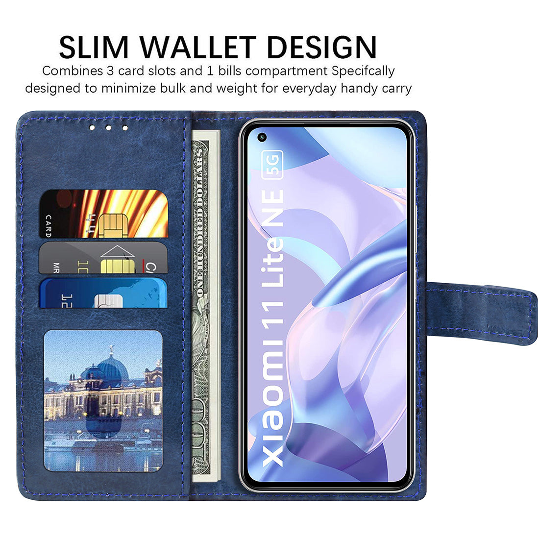 Premium Wallet Flip Cover for Mi 11 Lite NE 5G