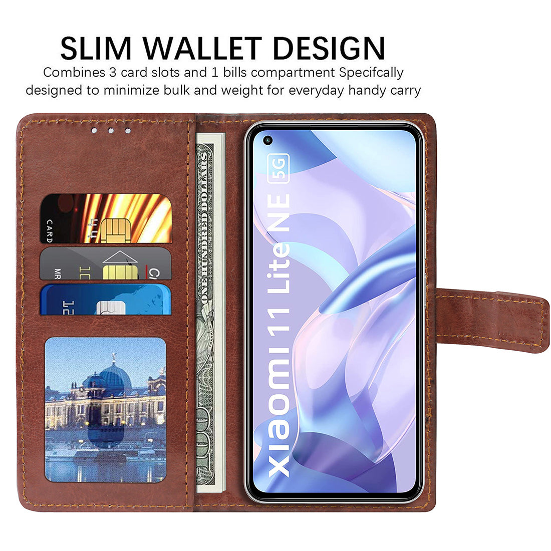 Premium Wallet Flip Cover for Mi 11 Lite NE 5G