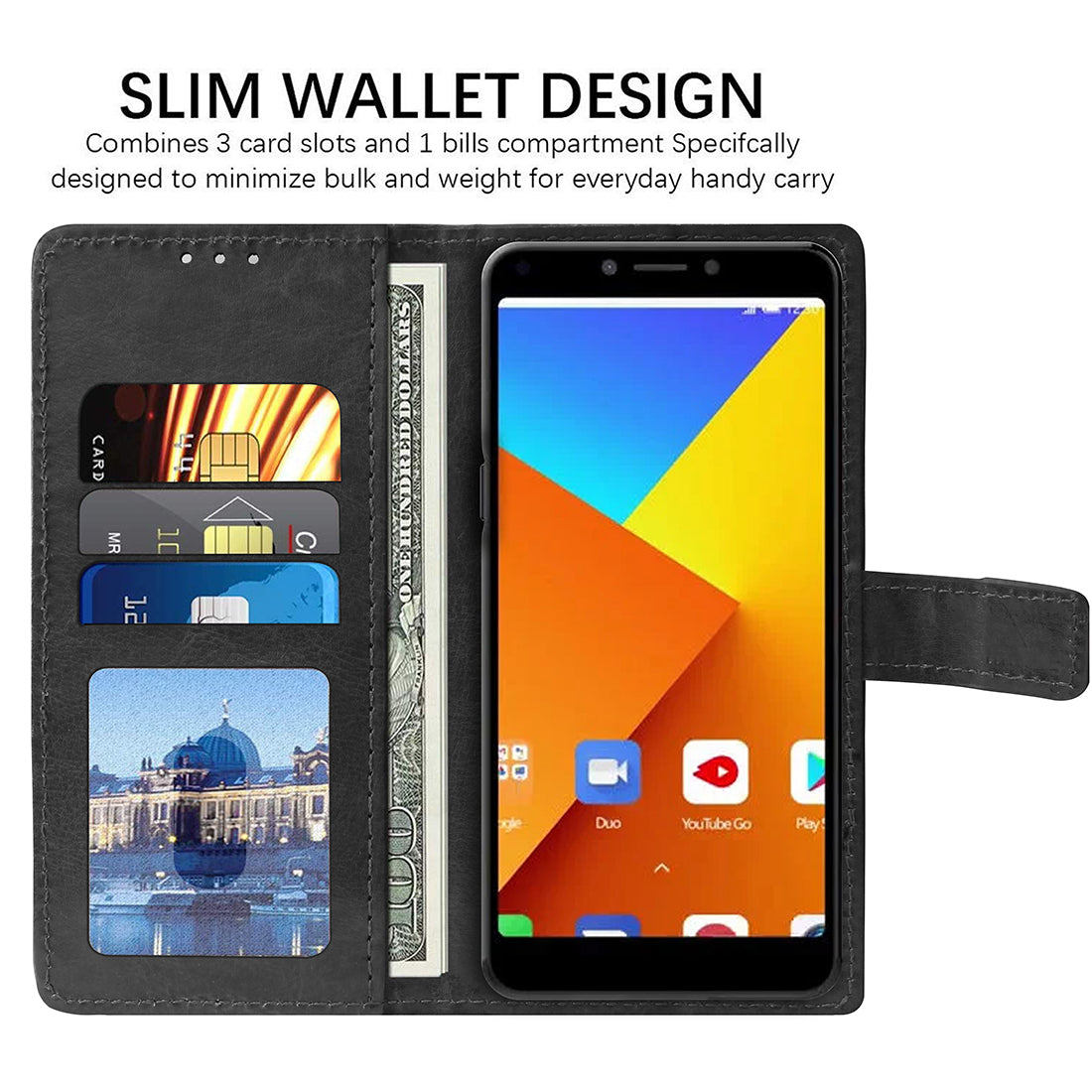 Premium Wallet Flip Cover for Itel A45