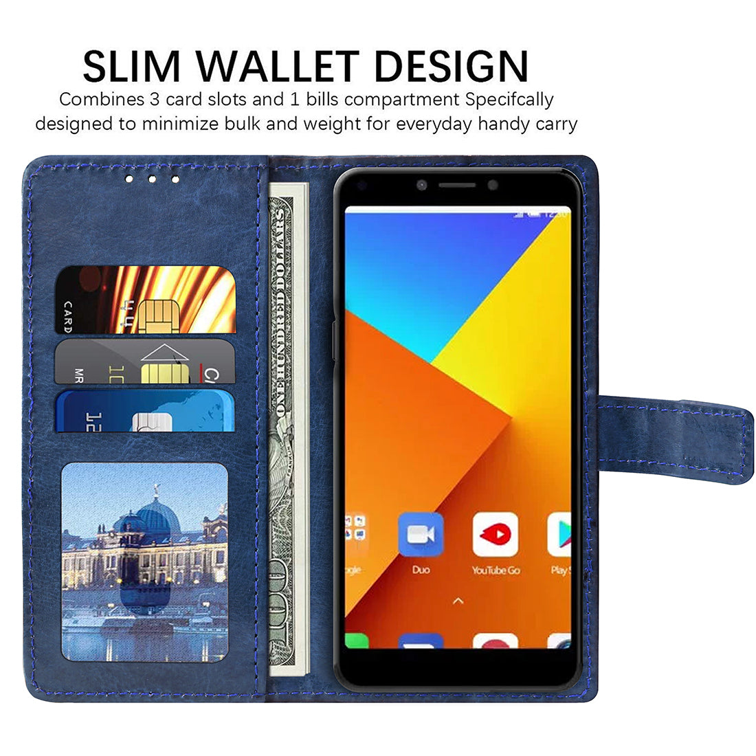 Premium Wallet Flip Cover for Itel A45