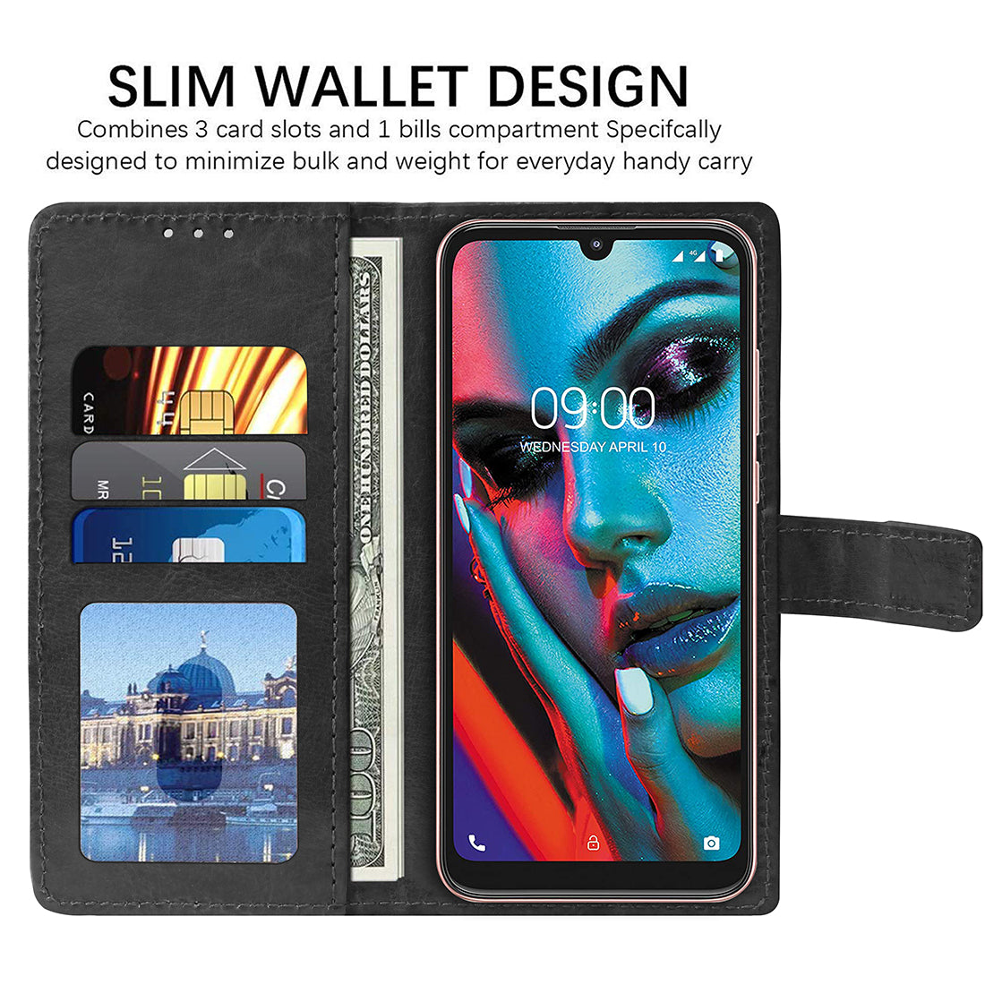 Premium Wallet Flip Cover for Lava BeU