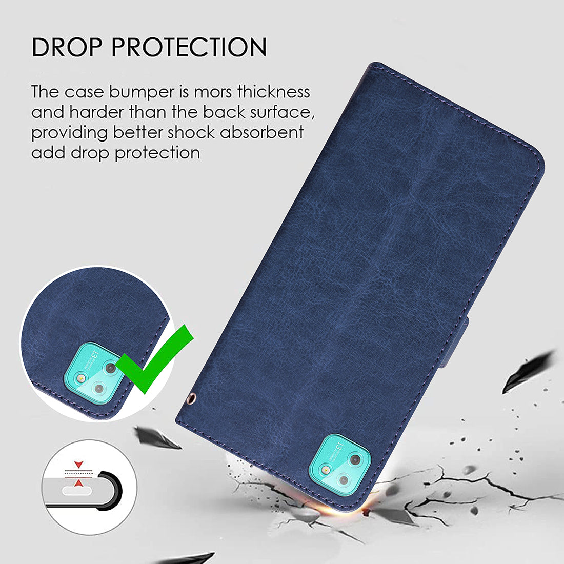 Premium Wallet Flip Cover for Lava Z2 Max