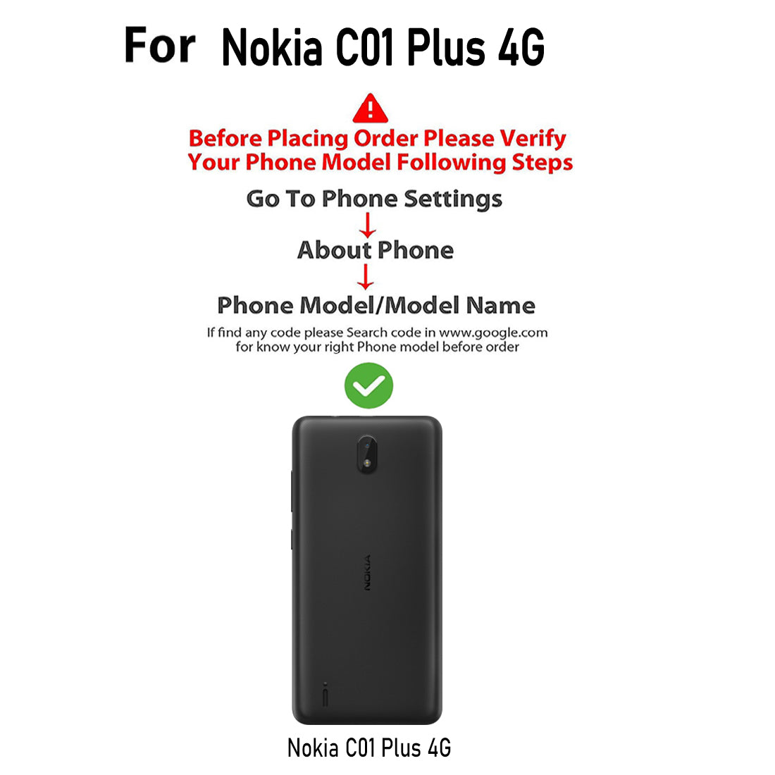 Premium Wallet Flip Cover for Nokia C01 Plus