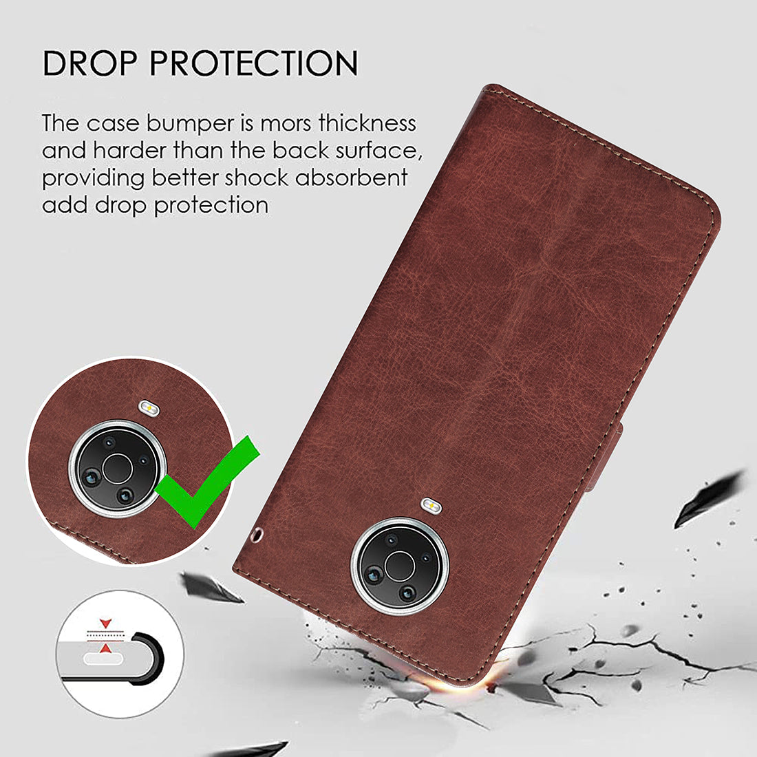 Premium Wallet Flip Cover for Nokia G20